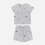Short Jersey Pyjama Set – Grey – ARKET NL