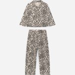 Cotton Pyjama Set – Beige/Black – ARKET NL