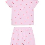ARKET UNISEX SET Pyjama pink hearts/donkerroze Zalando.nl