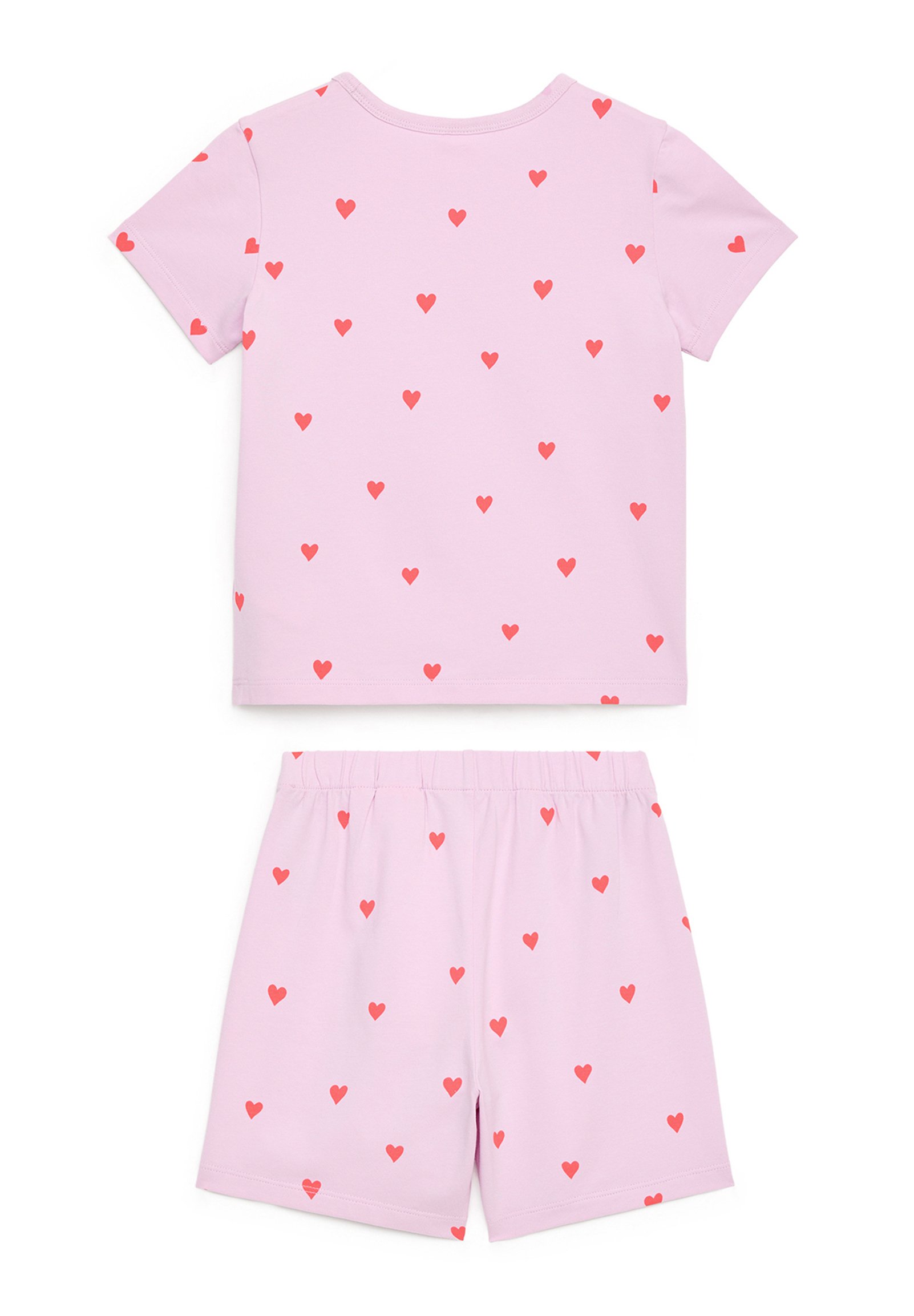 arket-pyjama-633kwz-1.jpg ARKET UNISEX SET Pyjama pink hearts/donkerroze Zalando.nl - Afbeelding 1