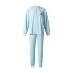 Dames badstof pyjama met lange mouw Blue
