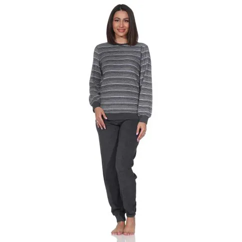 badstof-pyjama-862brw.webp Dames badstof pyjama Creative 74478 - Afbeelding 1