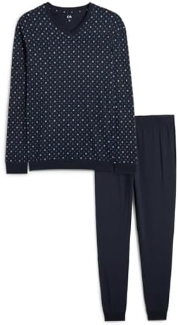 ca-pyjama-heren-395khf.jpg C&A Heren Pyjama Set|Set van 2 donkerblauw S : C&A: Amazon.nl: Kleding, schoenen & sieraden - Afbeelding 1