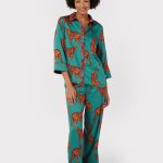 Chelsea Peers TIGER PRINT SET Pyjama teal/petrol Zalando.nl