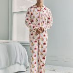 Kopen Chelsea Peers Cotton Chip the Christmas Cockapoo Dog Print Long Pyjamas Set van Next Nederland