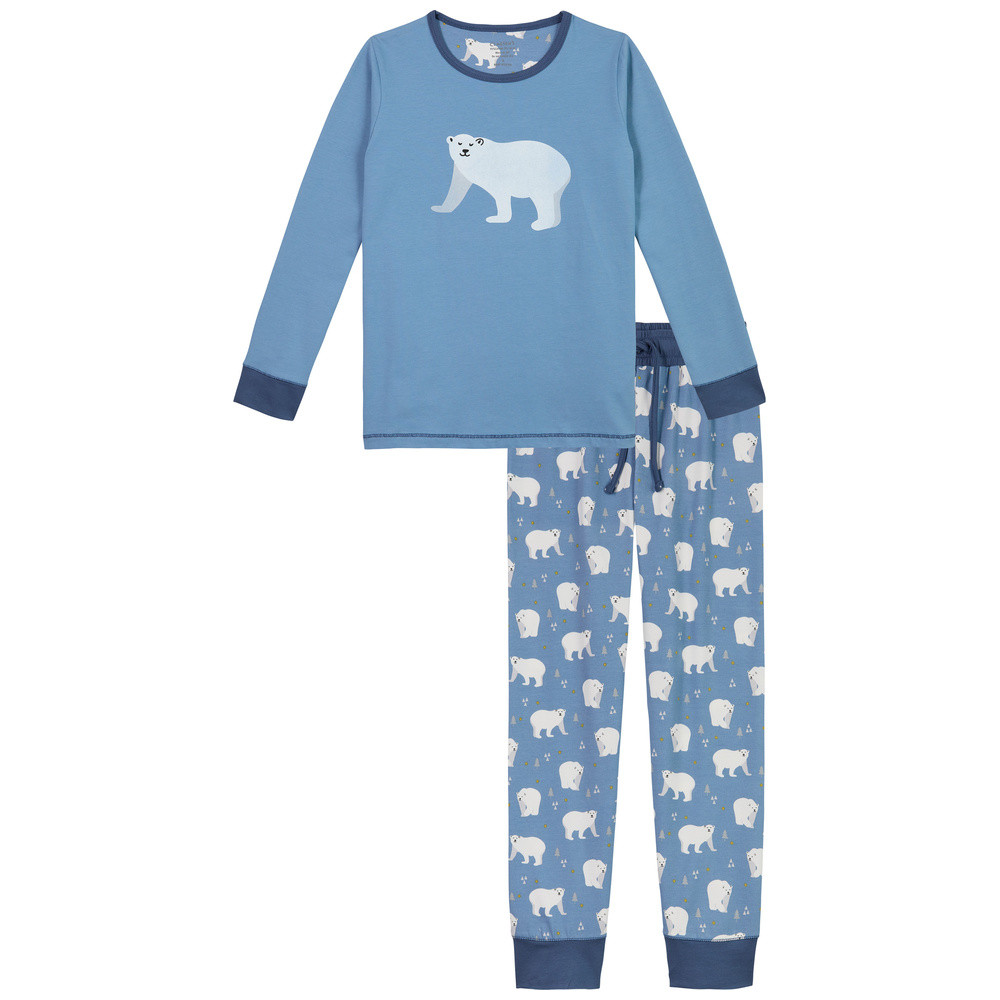 claesens-pyjama-283tva-1.jpg Claesen's Pyjama Ijsbeer Print - Afbeelding 1