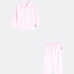Baby Flannel Pyjama Pink Checks | 100% Katoen | Claesen's