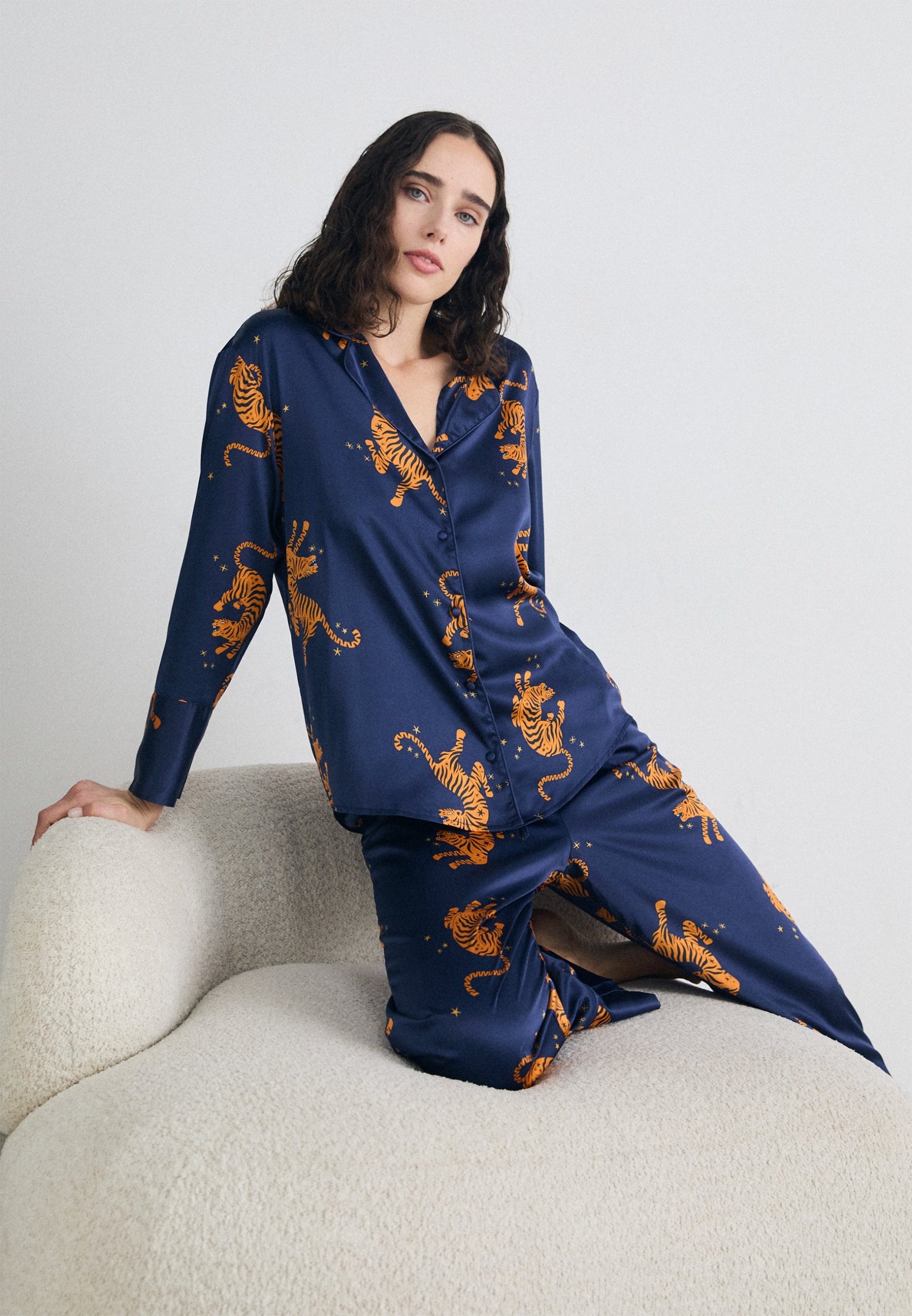 dames-pyjama-hunkemoller-188bnr.jpg Hunkemöller SET Pyjama blue/blauw Zalando.nl - Afbeelding 1