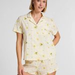 Hunkemöller Pj Ss Woven Lemon – pyjama''s – winkel bij Booztlet