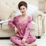 Dames Pyjama Lange Mouwen Set,Winter Nachtkleding Set Voor Vrouwen Lange Mouw Kanten Kraag Plant Print Fuchsia Pyjama Zacht Pj Sets Cadeau Voor Kerst Vrouwen Winter Dagelijks Gebruik, L : Amazon.nl: Kleding, schoenen
