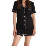 Dames shortama zwart