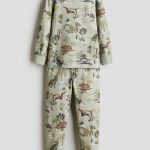 Tricot pyjama met dessin Groen/dinosaurussen KINDEREN | H&M NL