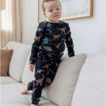 50500080 Feetje pyjama premium sleepwear Davy Dino antraciet