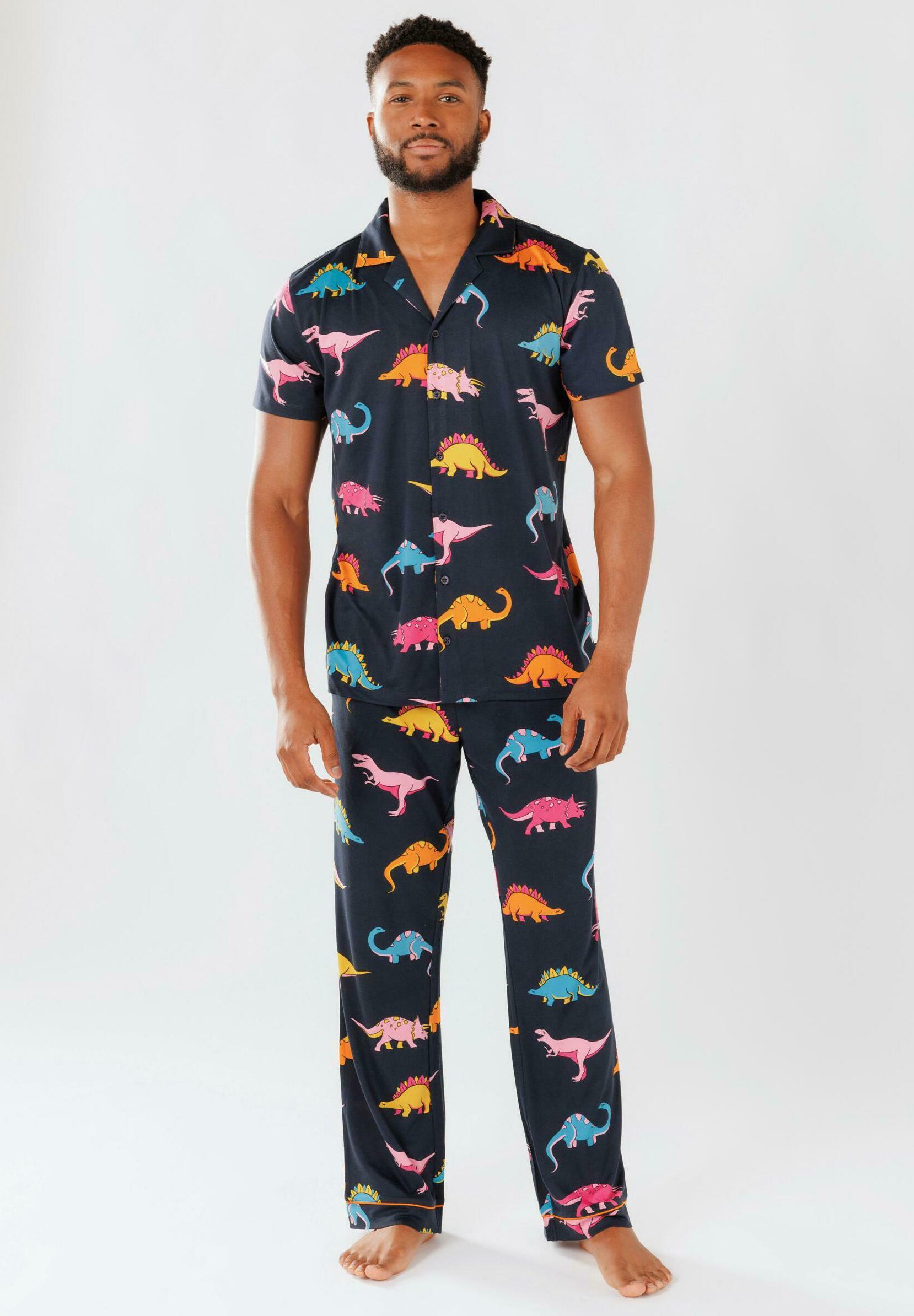 dino-pyjama-808cso-1.jpg Chelsea Peers DINOSAUR Pyjama navy/donkerblauw Zalando.nl - Afbeelding 1