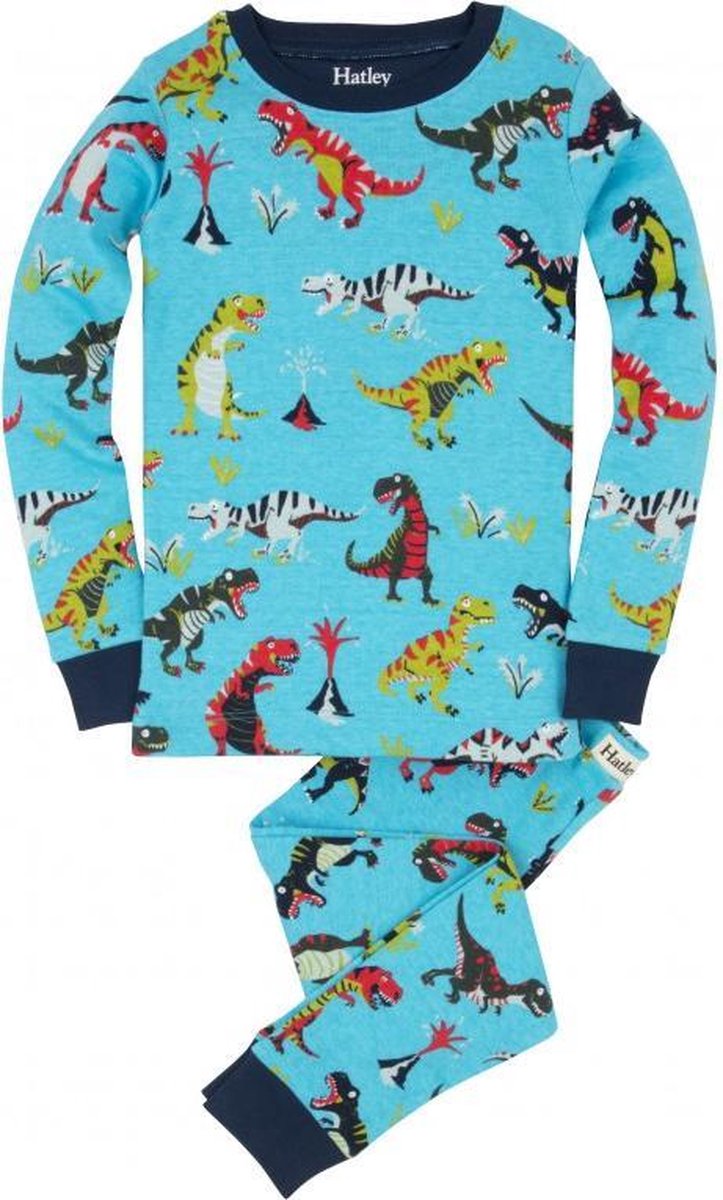 dino-pyjama-958rjg-1.jpg Hatley Jongens Pyjama Dino Dinosaurus T rex print 2 delig 116 | bol - Afbeelding 1