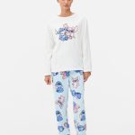 Fleece pyjama met personage Disney Ivoorwit Dames | Primark