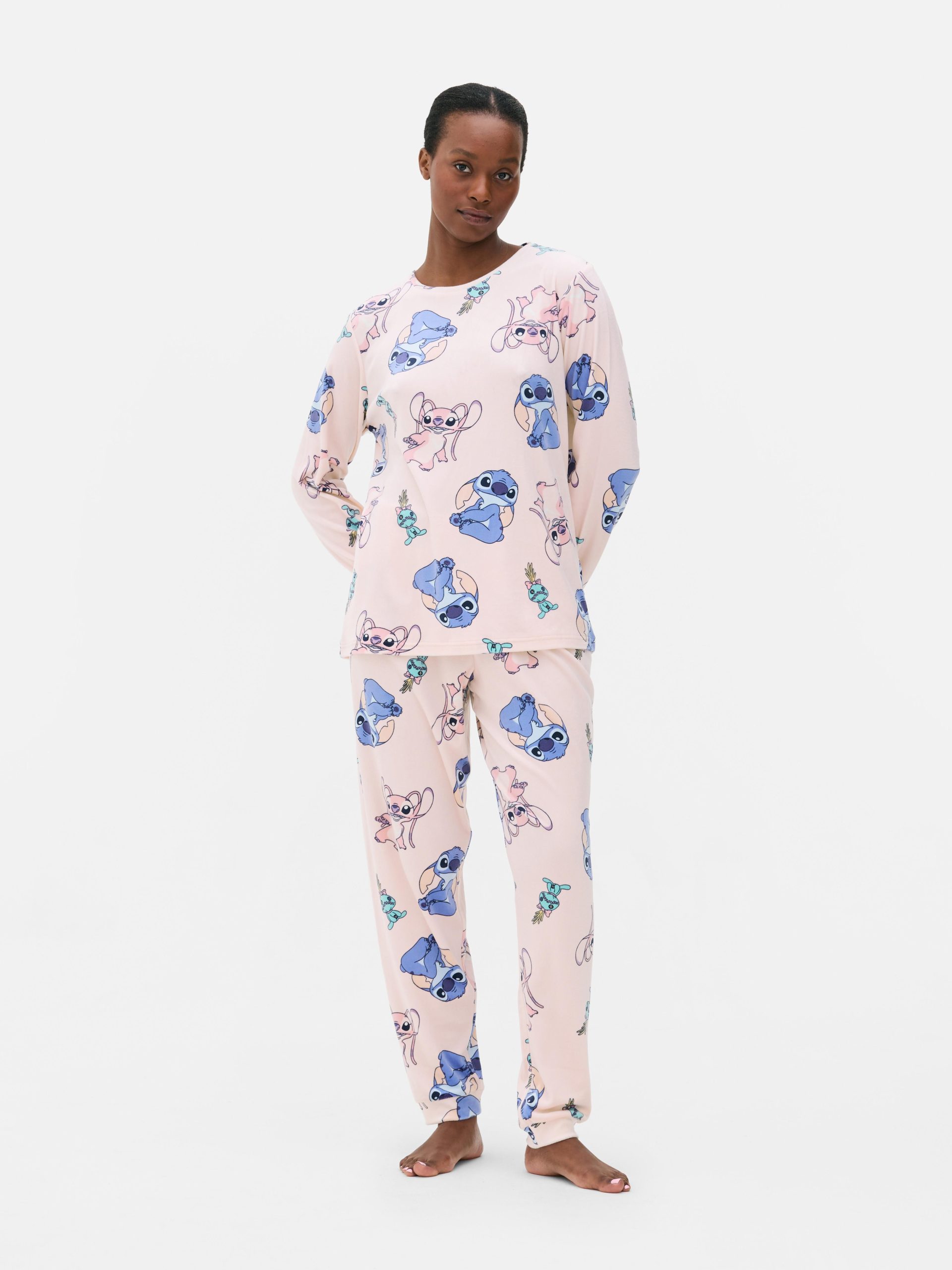 disney-pyjama-872lra-1.jpg Pyjama met print Disney personages Roze Dames | Primark - Afbeelding 1
