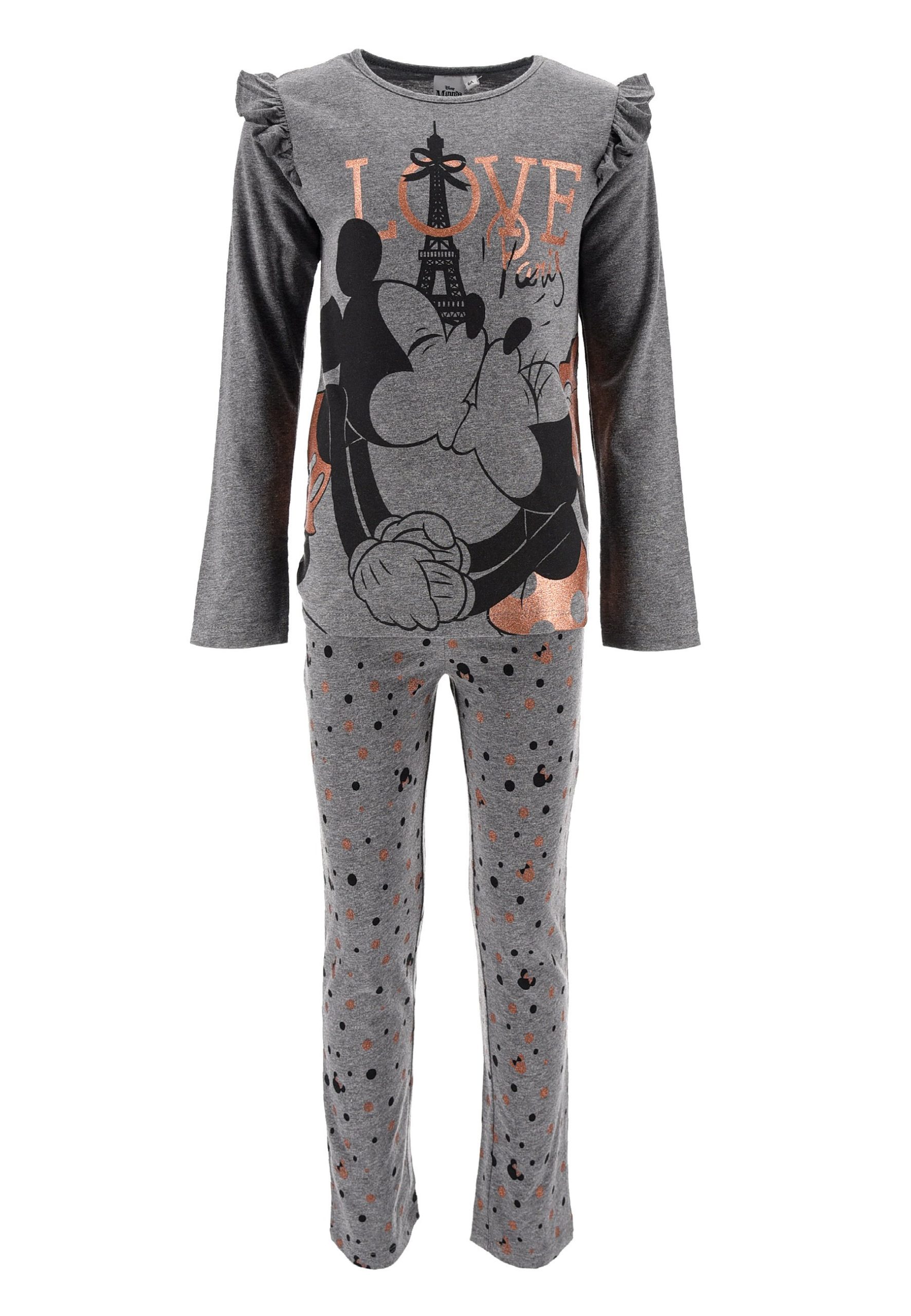 disney-pyjama-dames-193ong-1.jpg Mickey & Minnie LOVE PARIS SET Pyjama grau/grijs Zalando.nl - Afbeelding 1