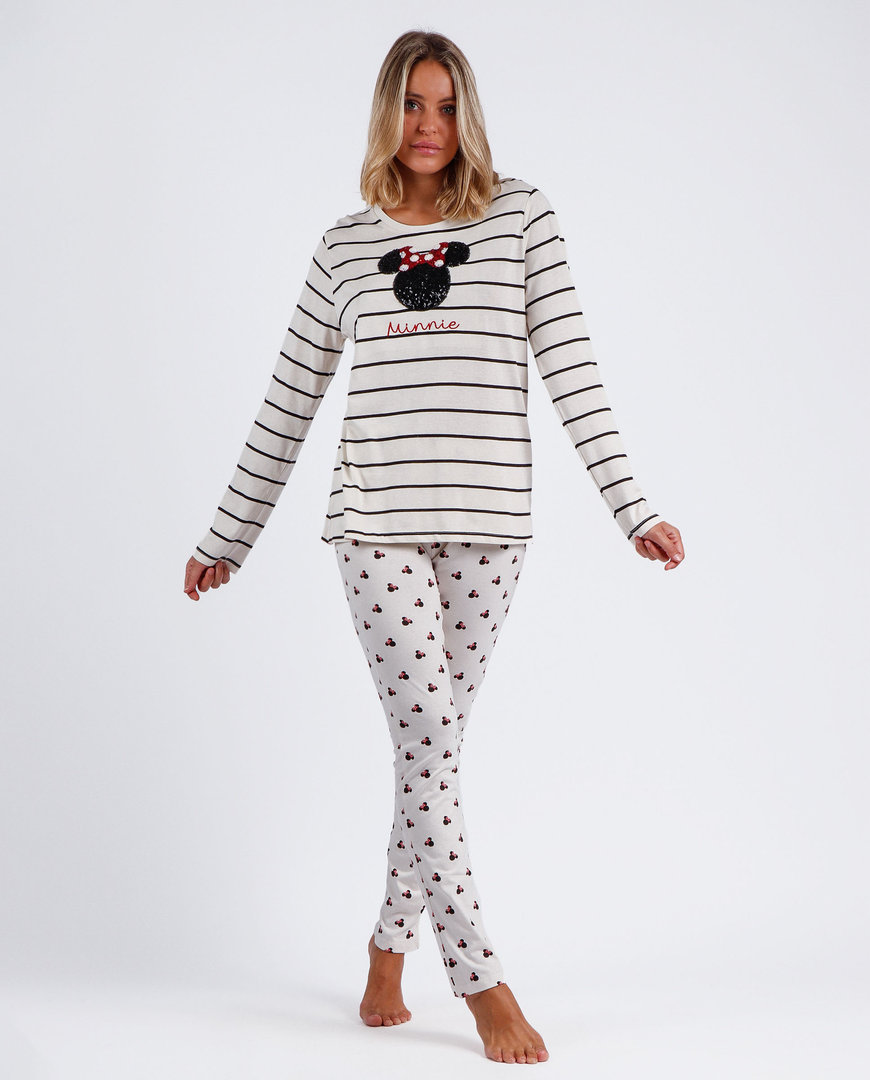 disney-pyjama-dames-299otm-1.jpg Pyjama Zomer Dames | Disney | rauw | 60505 0 | nachtkleding - Afbeelding 1