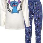 Disney Lilo en Stitch pyjama voor dames, lang bovendeel en broek van katoen 6258, Crème., XS : Amazon.nl: Kleding, schoenen & sieraden