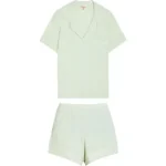 Eberjey Pyjama Met Korte Mouwen En Afwerking | Groen | FARFETCH NL