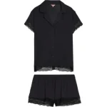 Eberjey Malou Pyjama Met Kant | Zwart | FARFETCH NL