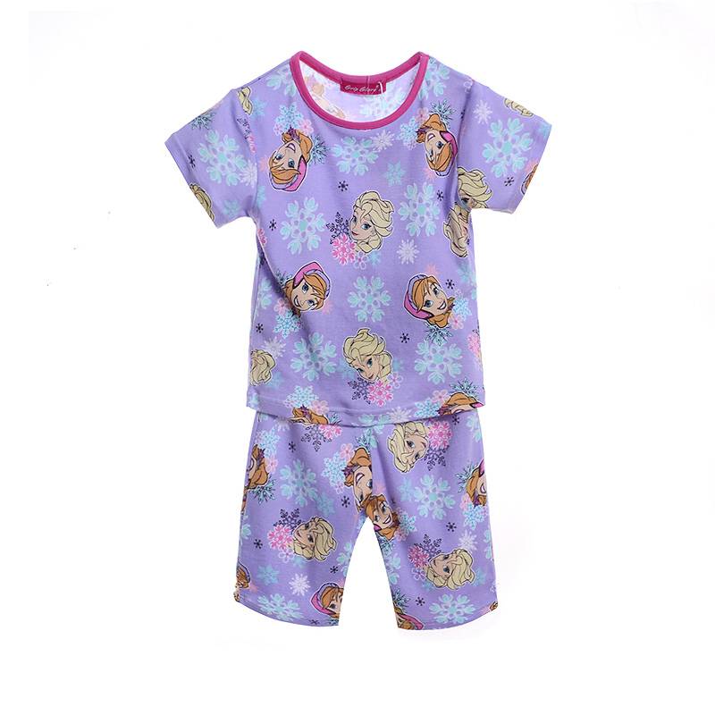 elsa-pyjama-083hmt-1.jpg Kinderpyjama's Frozen Meisjes Pyjama 2 paars - Afbeelding 1