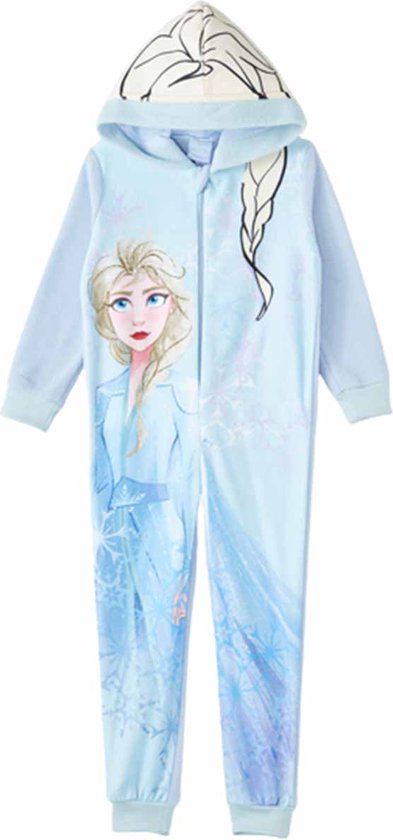 elsa-pyjama-230zrm-1.jpg Disney Frozen Onesie Pyjama Huispak Elsa Fleece Maat 98 3 jaar | bol - Afbeelding 1