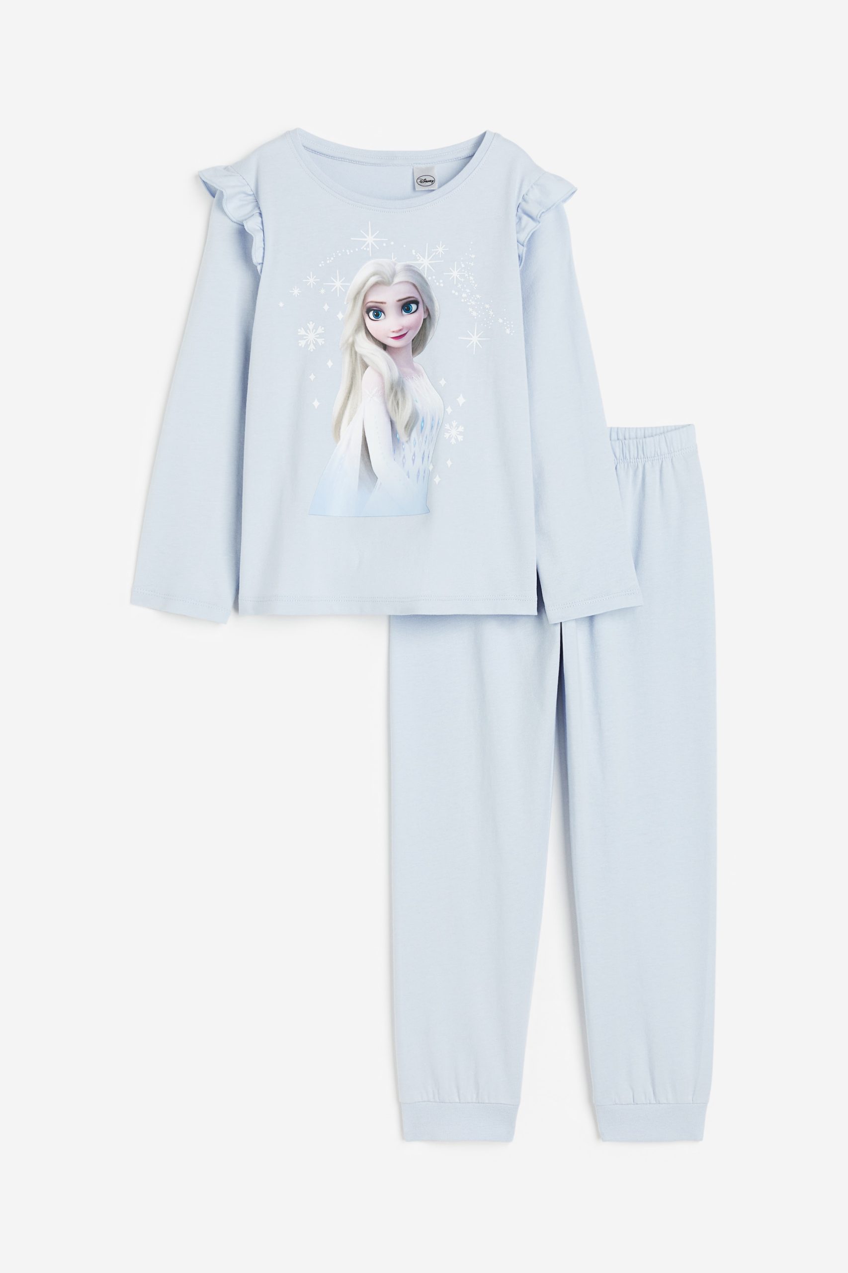 elsa-pyjama-373lpo-1.jpg Tricot pyjama Lichtblauw/Frozen KINDEREN | H&M NL - Afbeelding 1