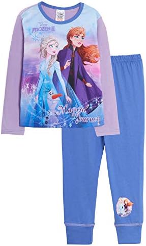 elsa-pyjama-739ghd-1.jpg Disney Frozen lange pyjama voor meisjes, 7 8 jaar : Amazon.nl: Kleding, schoenen & sieraden - Afbeelding 1