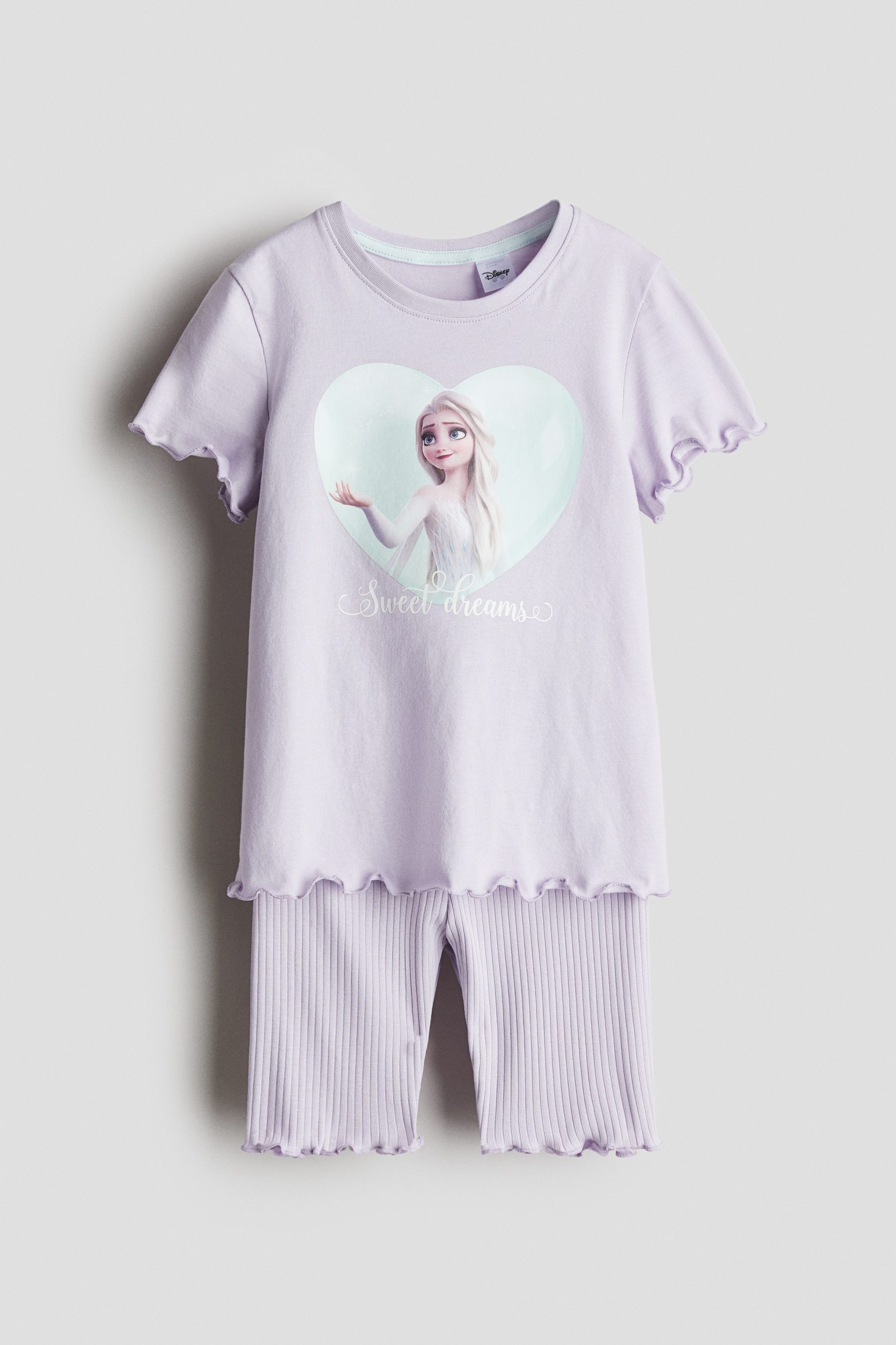 elsa-pyjama-781gvk-1.jpg Pyjama met print Lichtpaars/Frozen KINDEREN | H&M NL - Afbeelding 1