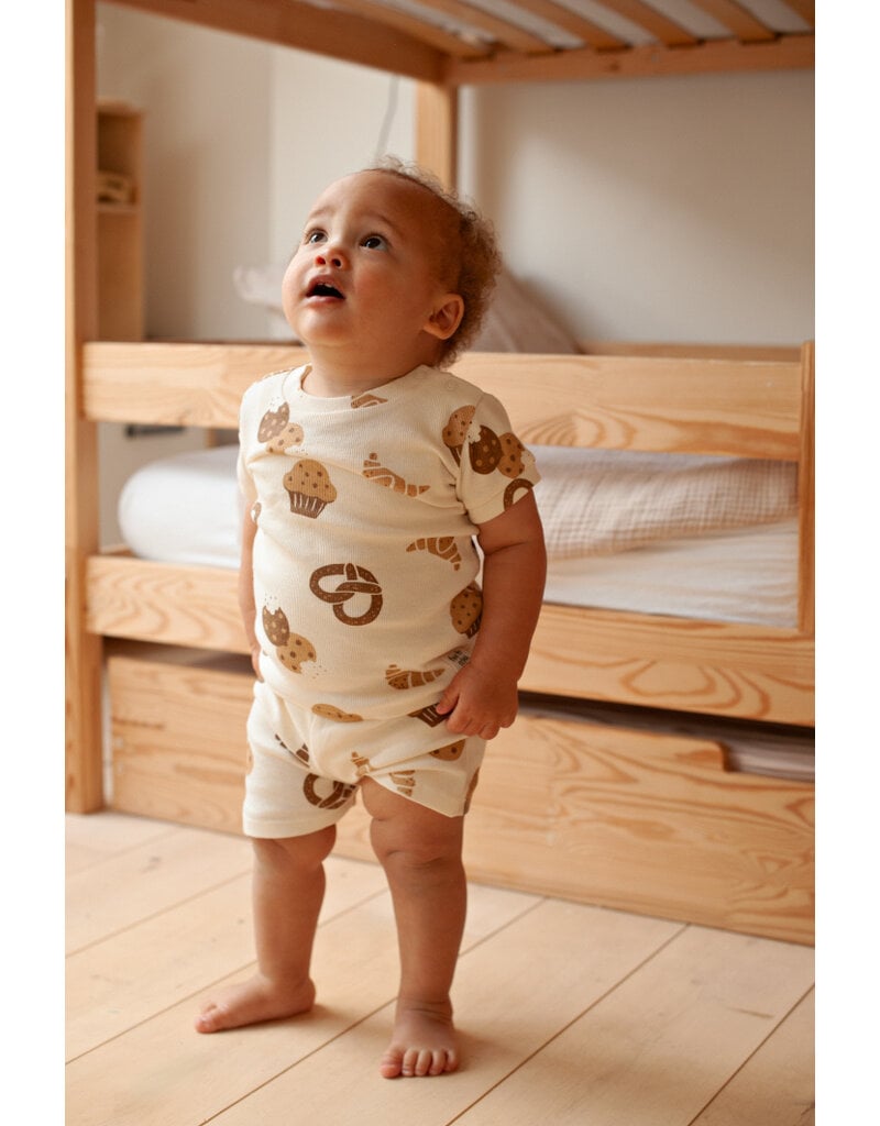 feetje-shortama-876wzn-1.jpg Feetje Baby Feetje Shortama Cosy Crumbs pyjama Premium Summerwear - Afbeelding 1