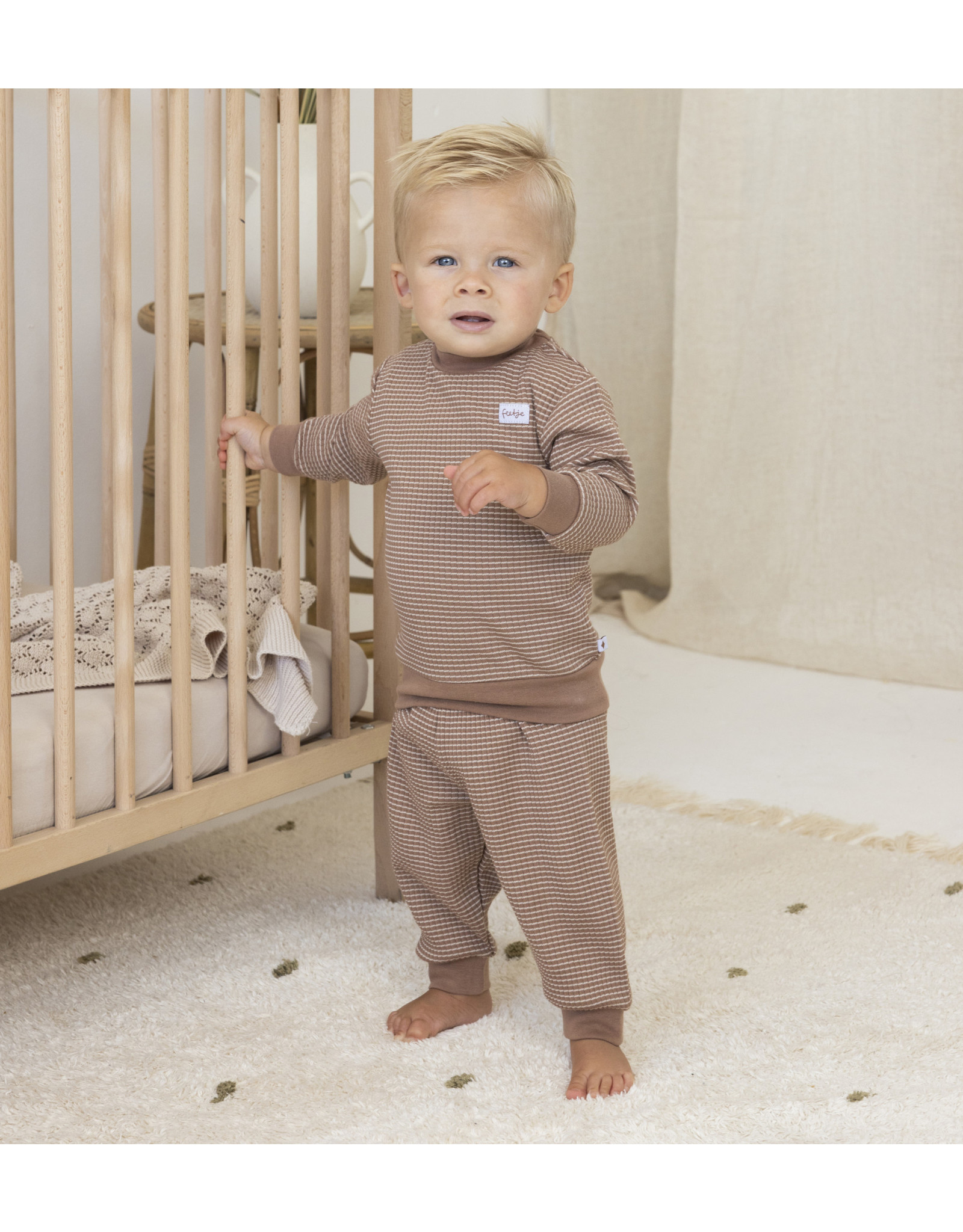 feetje-wafel-pyjama-290iwv-1.jpg Feetje Pyjama wafel Bruin Bij Broer & Zus - Afbeelding 1