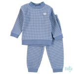 Feetje Pyjama wafel blauw Bij Broer & Zus