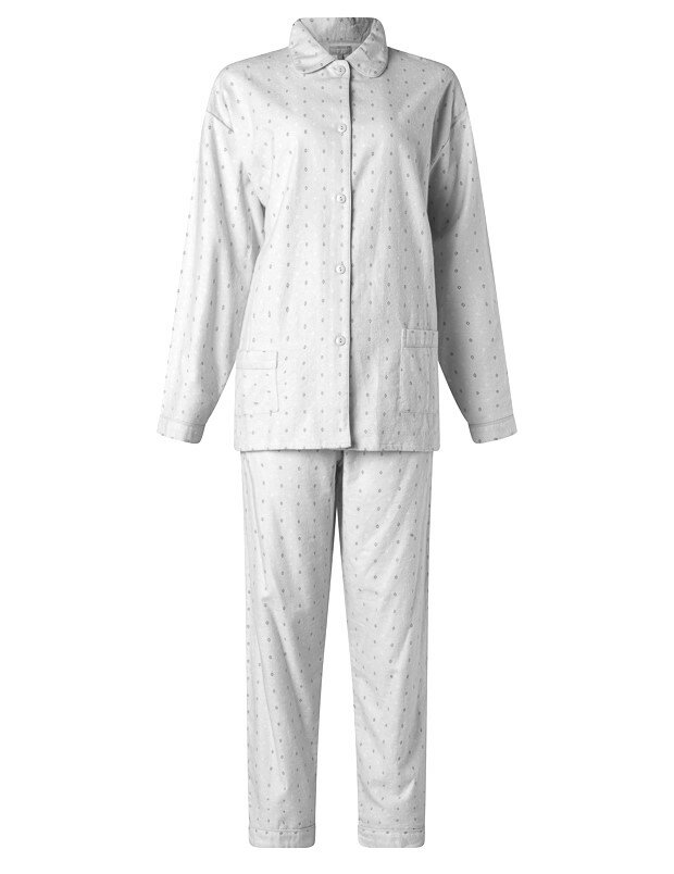 flanellen-dames-pyjama-452kqx-1.jpg 100% Katoen flanellen Dames Pyjama met lange mouwen Beerenondergoed.nl - Afbeelding 1