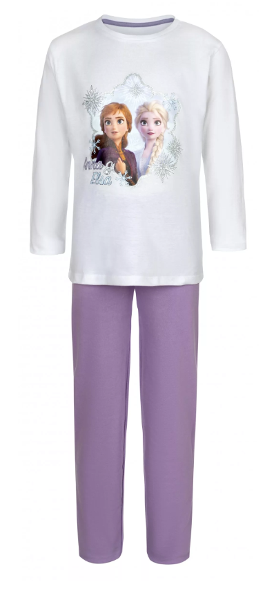 frozen-pyjama-241ecq.png Frozen Disney Frozen Pyjama Lila/ Wit Maat 122/128 - Afbeelding 1