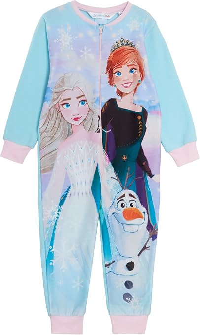 frozen-pyjama-337mxc-1.jpg Disney Frozen Meisjes Onesie Pyjama Kinderen Fleece Slaappak Elsa Anna, Blauw, 3 4T : Amazon.nl: Kleding, schoenen & sieraden - Afbeelding 1