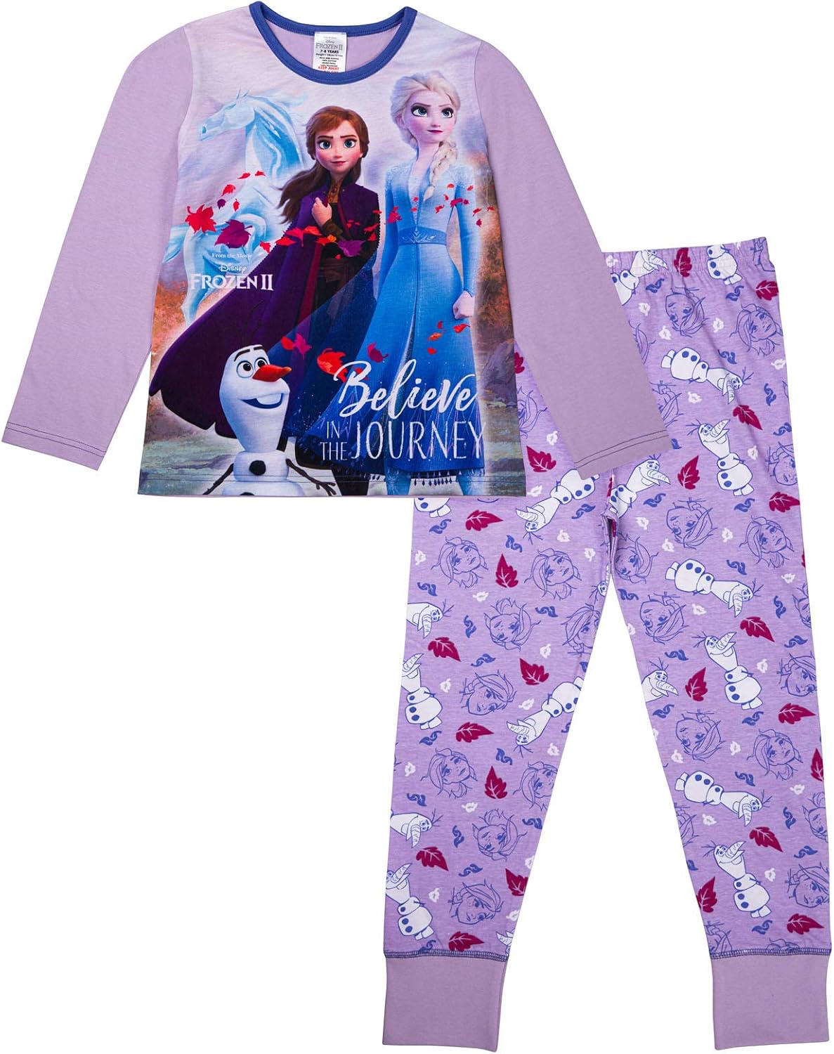 frozen-pyjama-419ptc-1.jpg Disney Frozen lange pyjama voor meisjes, Lila, 9 10 jaar : Amazon.nl: Kleding, schoenen & sieraden - Afbeelding 1