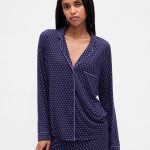 Buy Gap Navy Blue Modal Long Sleeve Pyjama Top from Next Netherlands