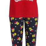 De Grinch Kerstmannenpyjama voor heren, pyjamaset met lange broek