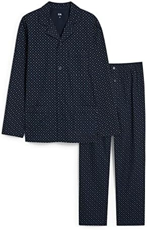 heren-pyjama-ca-324hqu.jpg C&A Heren Pyjama Set|Set van 2 donkerblauw S : Amazon.nl: Kleding, schoenen & sieraden - Afbeelding 1