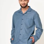 Key Flanellen Heren Pyjama Flanel Petrol MNS 503 L | bol