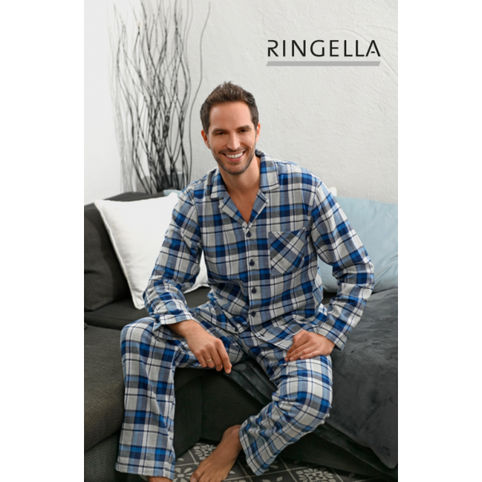 heren-pyjama-flanel-925mzp.png Pyjama heren flanel Ringella | Ondermodeshoppen - Afbeelding 1