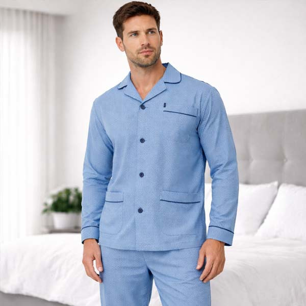 heren-pyjama-flanel-939qii-1.jpg Gentlemen heren pyjama flanel tot in grote maten 9461 | Lingeriehuisonline - Afbeelding 1