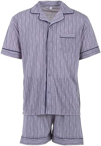 heren-pyjama-korte-broek-353wld-1.jpg Lucky Korte herenpyjama met korte mouwen, zomer met knoopsluiting, maat M XXL, grijs, Large : Amazon.nl: Kleding, schoenen & sieraden - Afbeelding 1