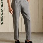 Heren Pyjamabroek van biologisch katoen met loopbackstof in grey marl | Superdry NL