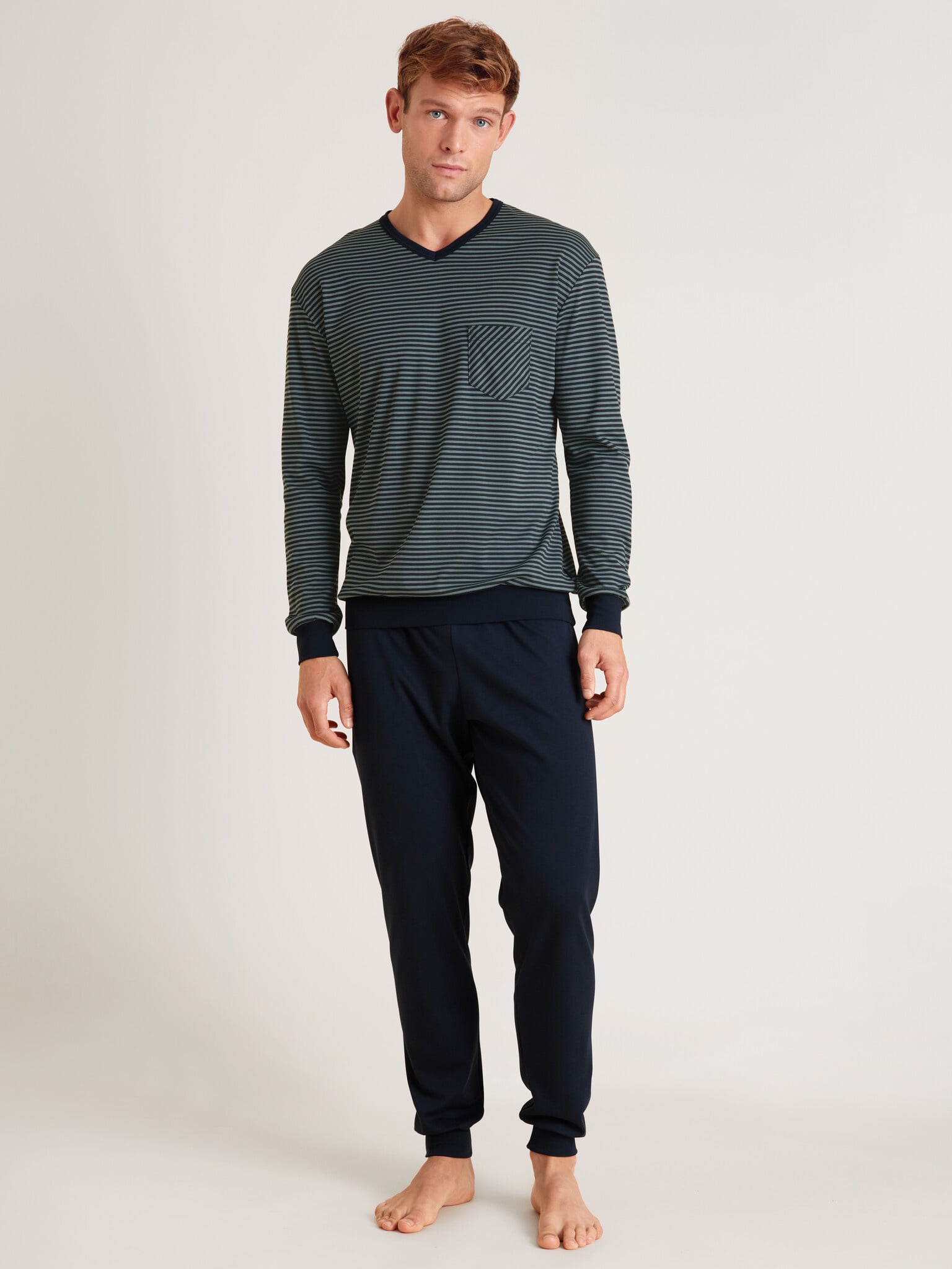 heren-pyjamas-212dwr.jpg Calida Heren Pyjama 41767 Goblin S - Afbeelding 1
