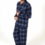 Normann Herenpyjama Flanel Doorknoop pyjama van 100% katoen 71397 | bol