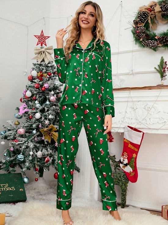 kerst-pyjama-dames-782sdh-1.jpg Nivard Kerstpyjama Kerst Pyjama Christmas Dames Vrouwen Volwassenen Set ... | bol - Afbeelding 1