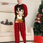 Kerstpyjama Heren Comfortabele kerst pyjama set met broek en shirt Maat S | bol